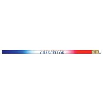 Patriotic Stars and Stripes #2 Pencil (Variegated Red, White, and Blue)
